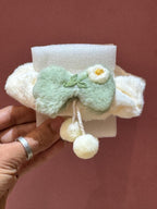 Cute Flower Charm Scrunchies