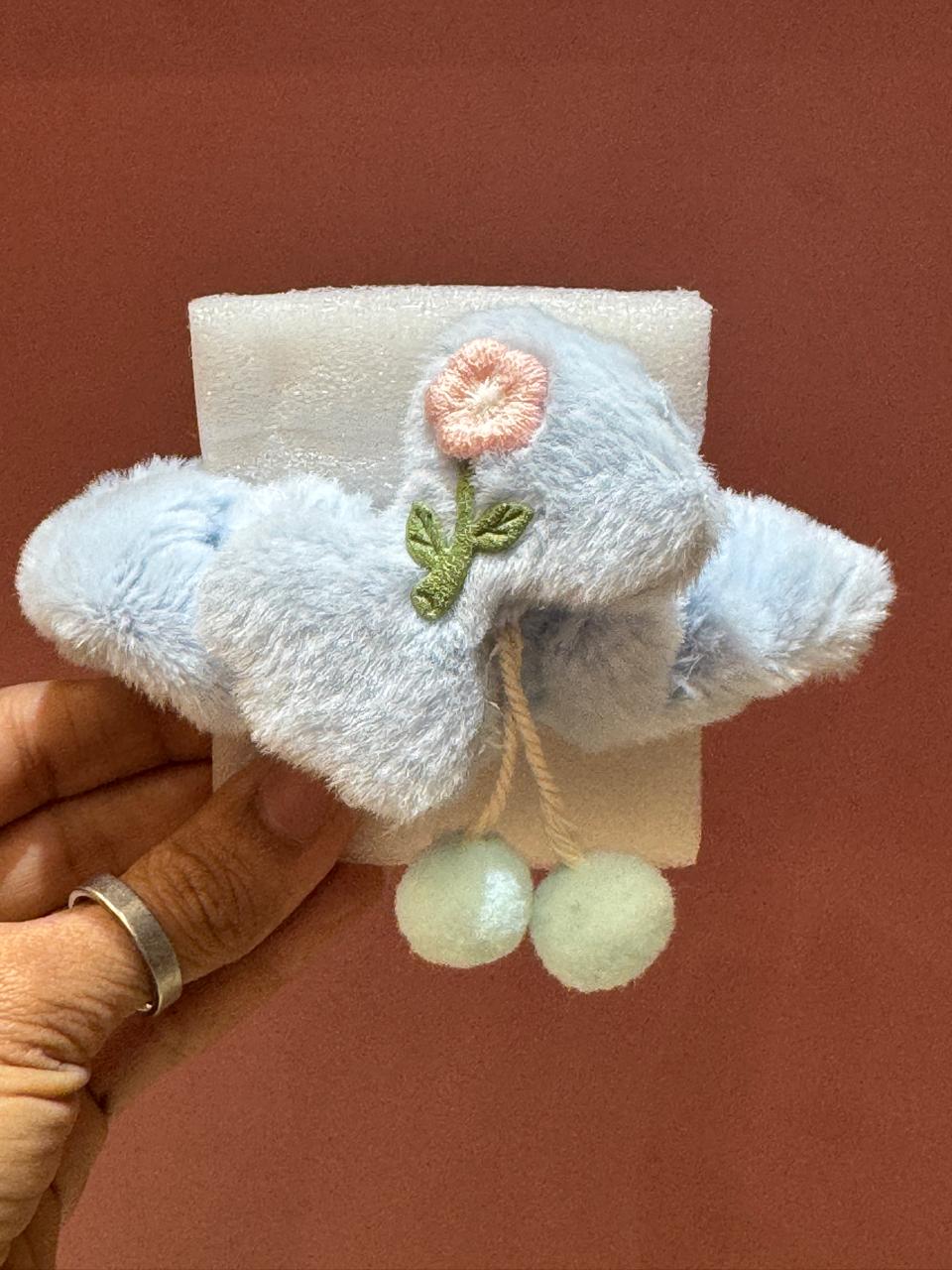 Cute Flower Charm Scrunchies