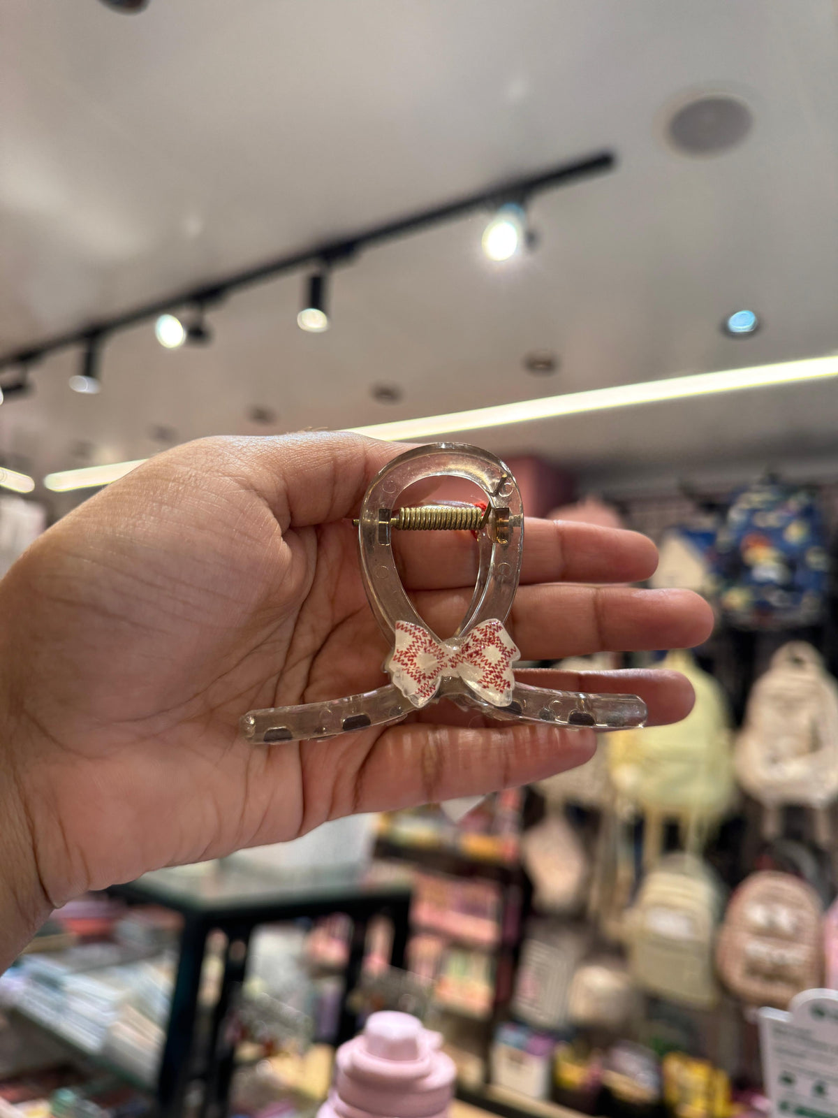 Bow Charm Claw Clip