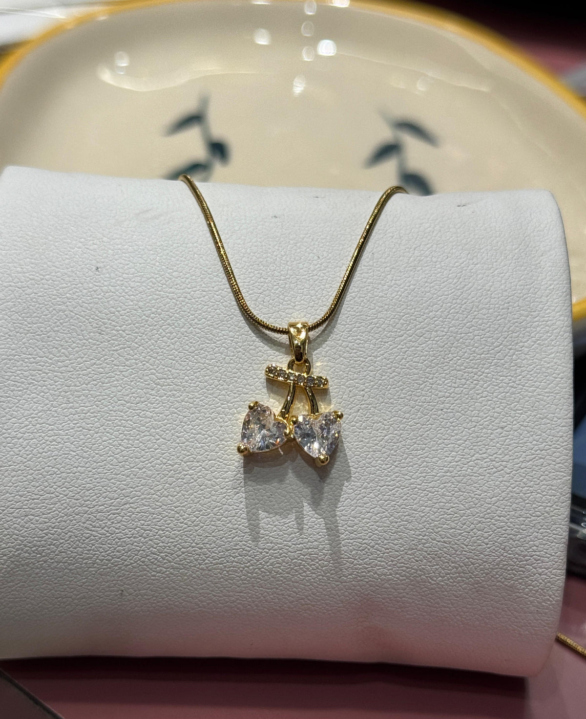 White Cherry Necklace