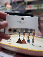 3 Piece Set Earrings