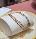 Red Beaded Anklet