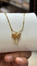 3D Butterfly Charm Necklace