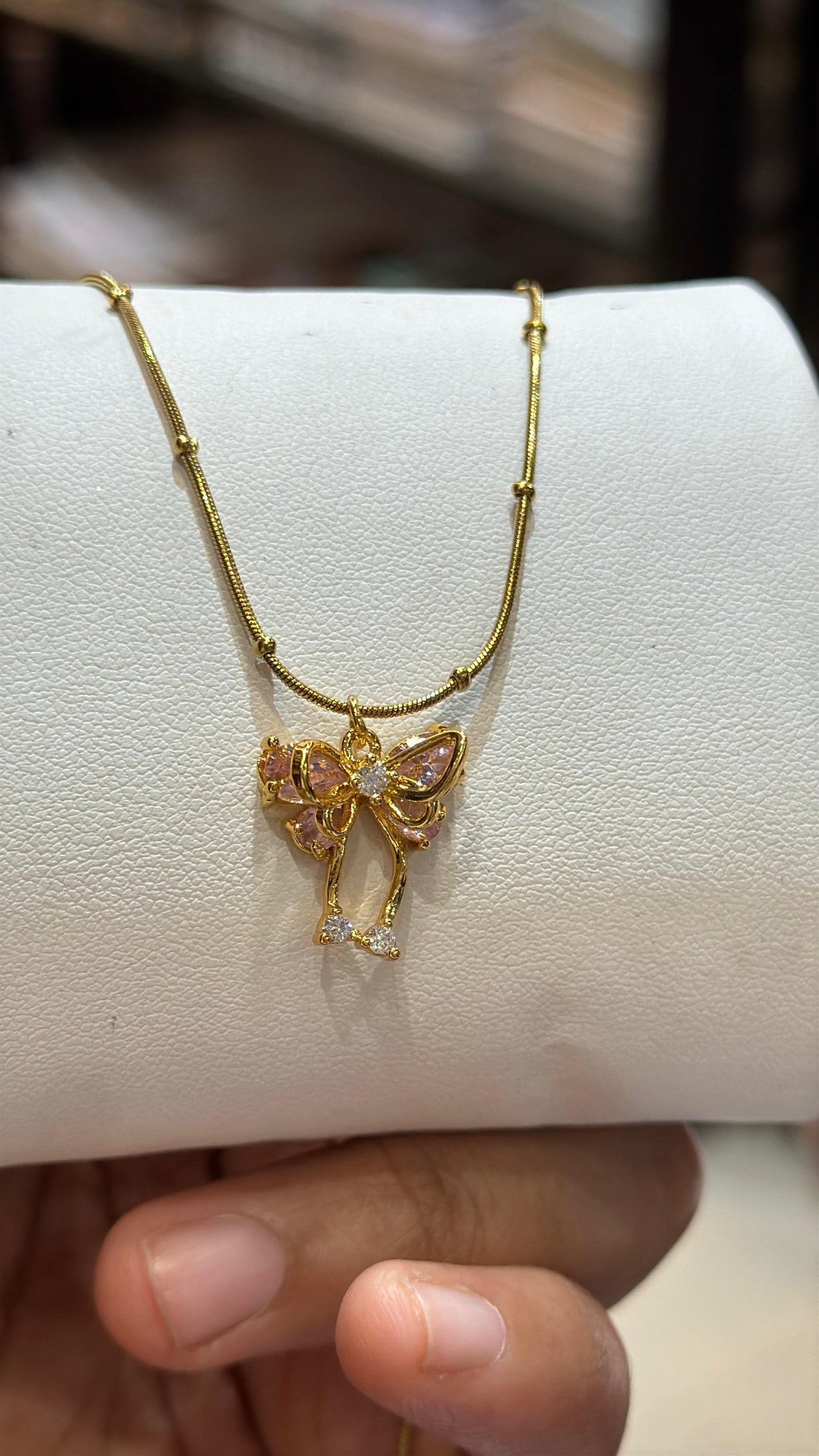 3D Butterfly Charm Necklace