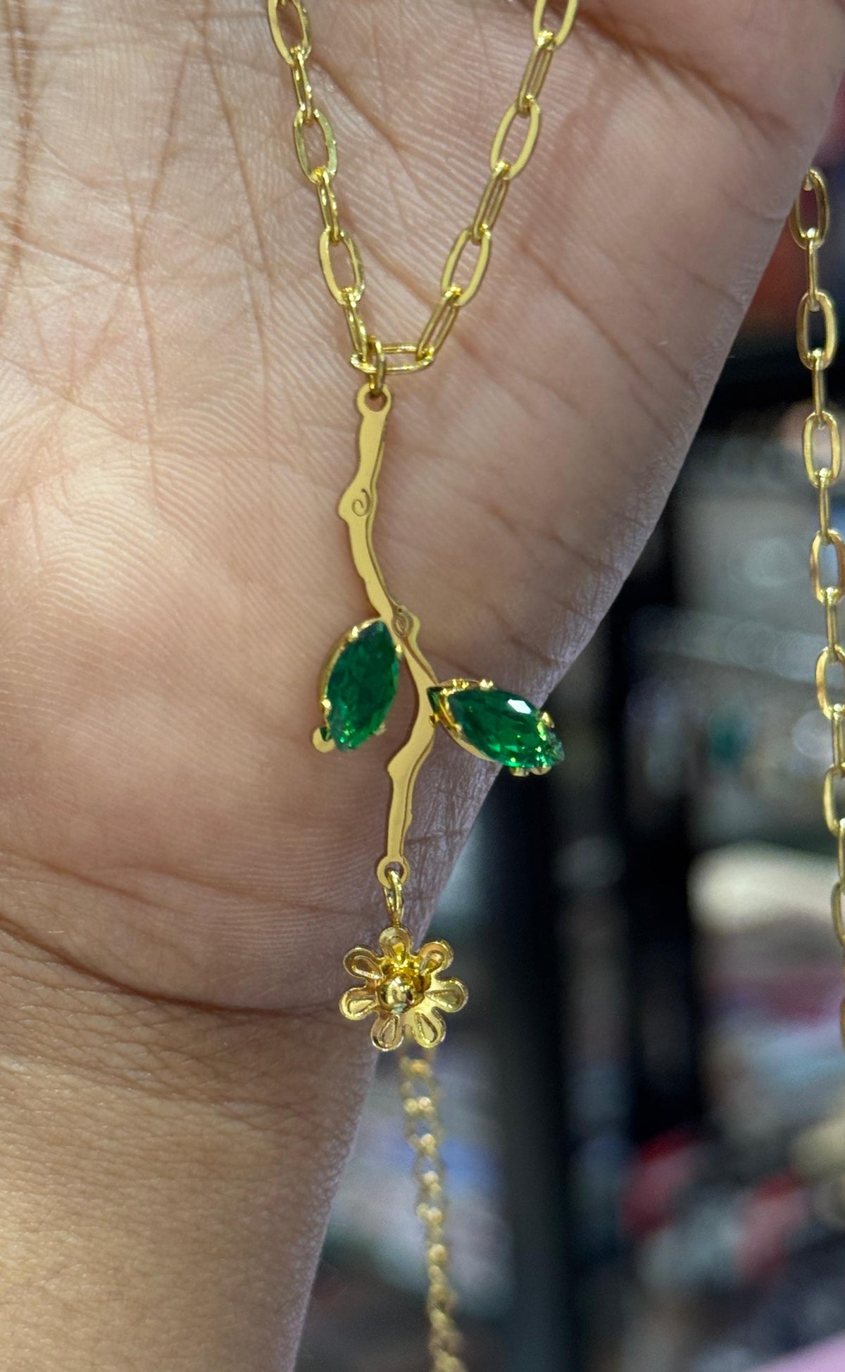 Long Flower Necklace