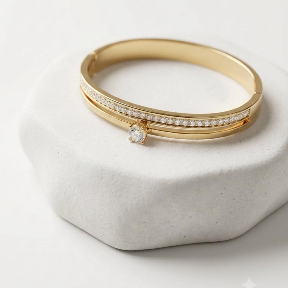 Single Diamond Elegant Kada