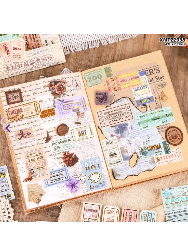 Stamp Style Ticket & Stickers
