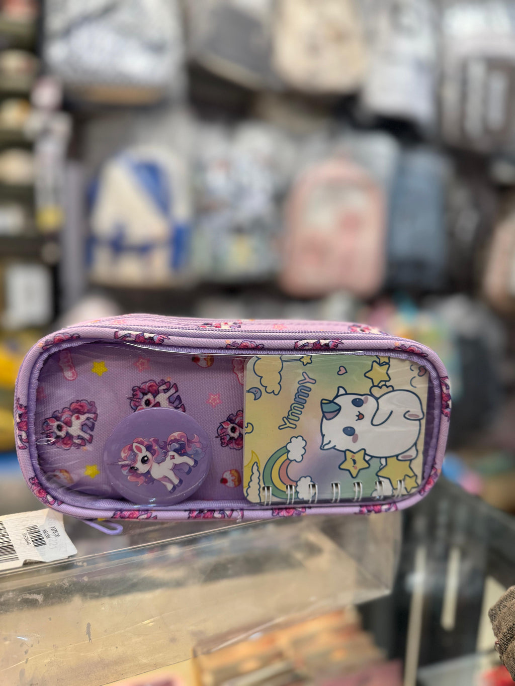 Unicorn Soft Pouch With Mini Diary & Badge