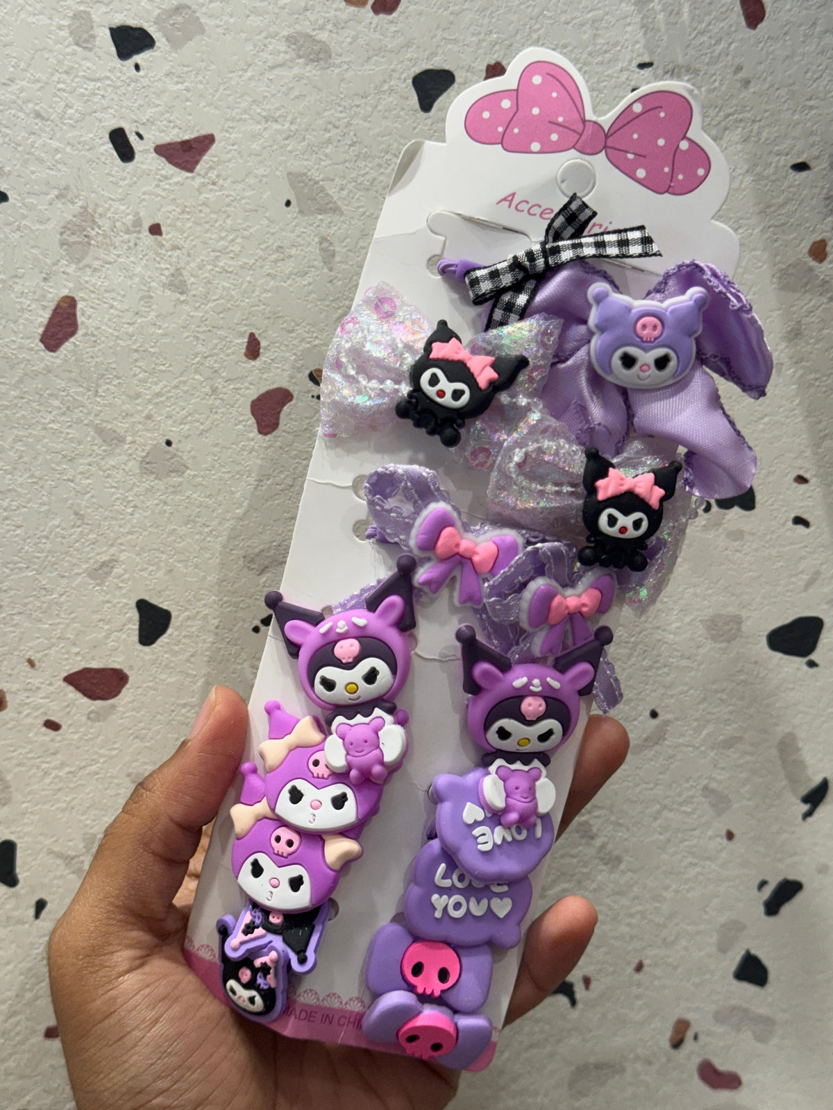 Kawaii Hair Clips/Scrunchies – Set of 12 (Random)