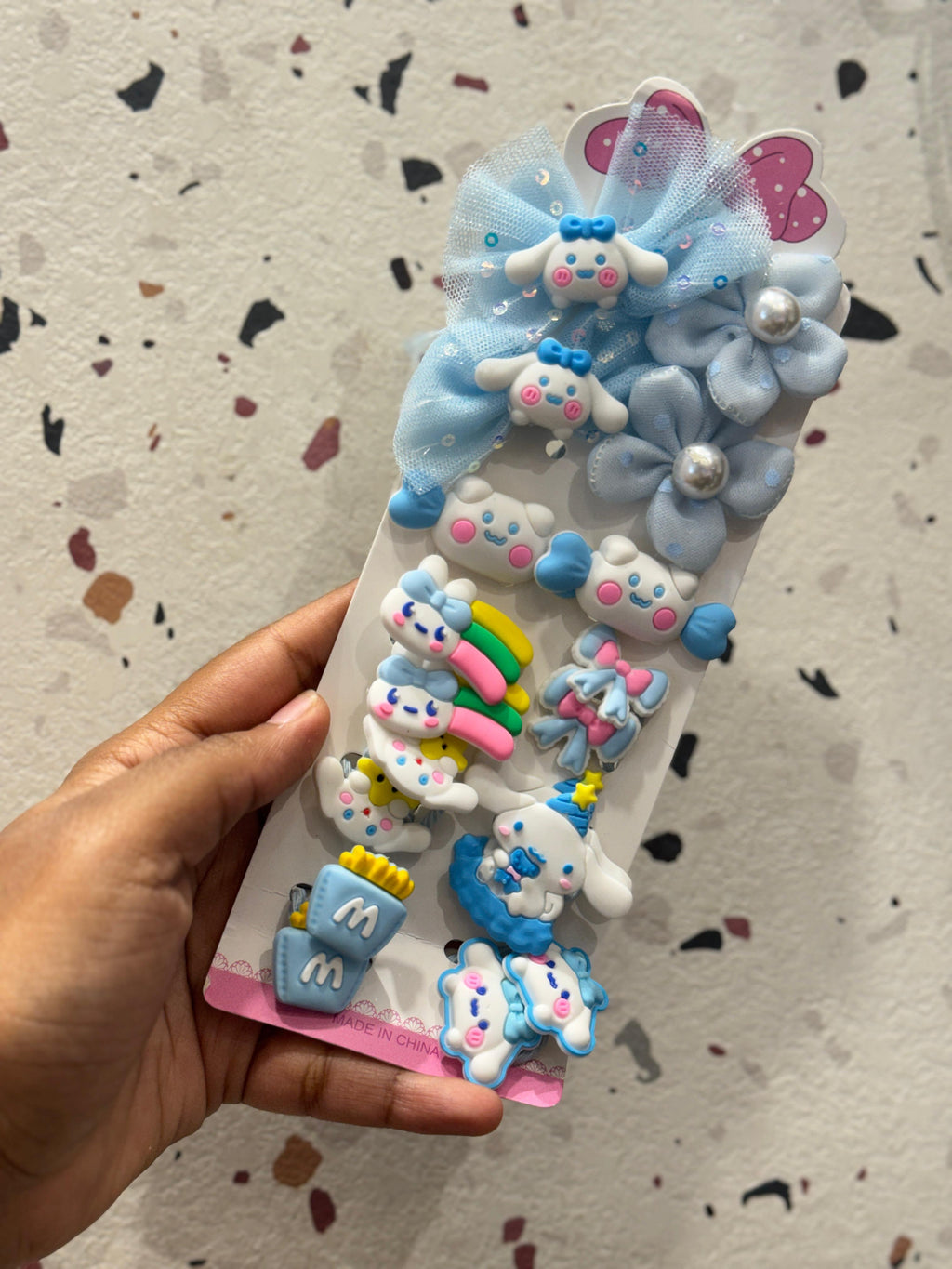 Kawaii Hair Clips/Scrunchies – Set of 12 (Random)