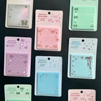 Bow Shaped Glittery Transparent Sticky Note