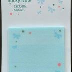 Bow Shaped Glittery Transparent Sticky Note