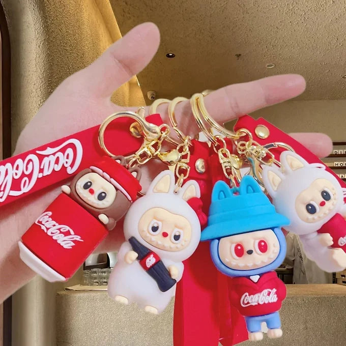 Cococola Labubu Keychain