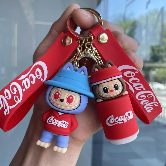 Cococola Labubu Keychain