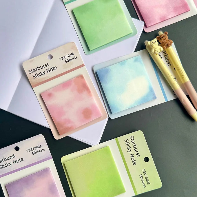 Colorful Glittery Transparent Sticky Note