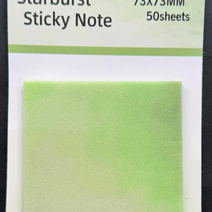 Colorful Glittery Transparent Sticky Note