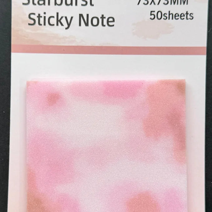 Colorful Glittery Transparent Sticky Note