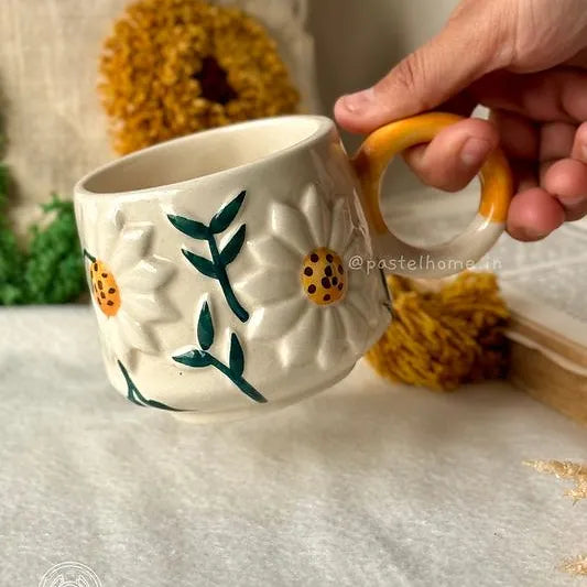 Daisy Mug With Tray