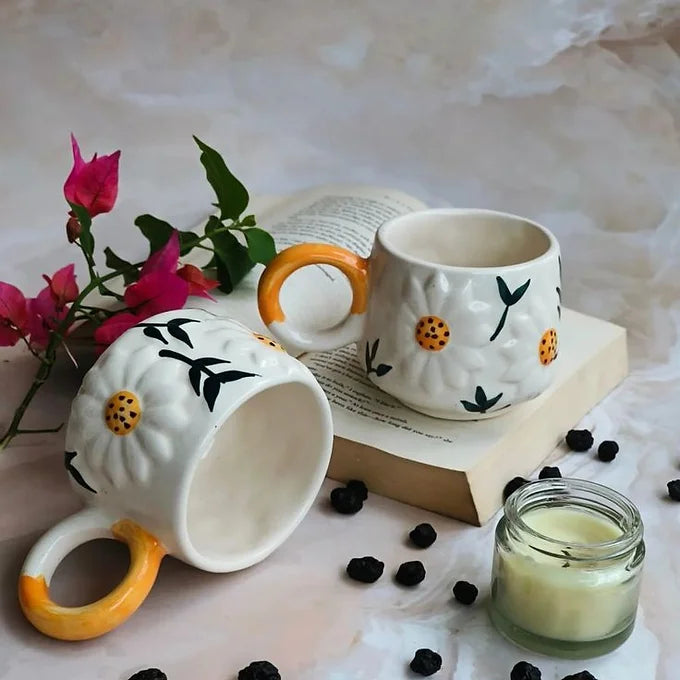 Daisy Mug With Tray