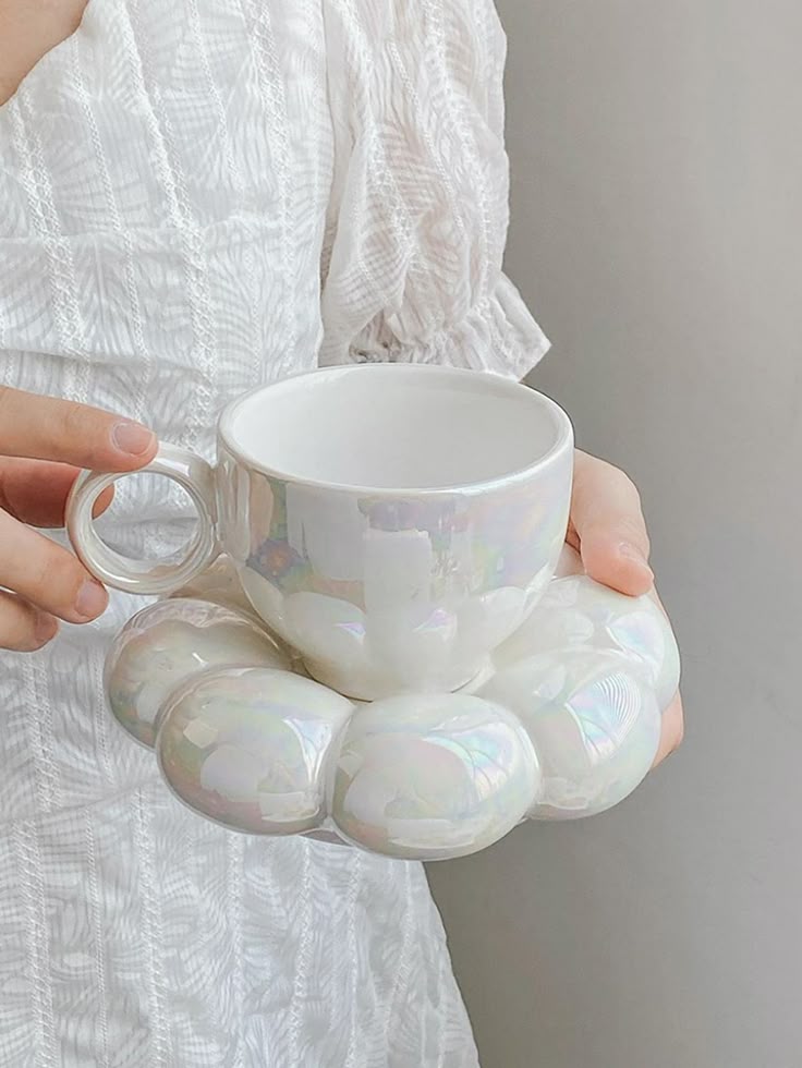 Chrome Glazed Perfection Pinterest Mug and Plate ✨ — Shine Meets Style
