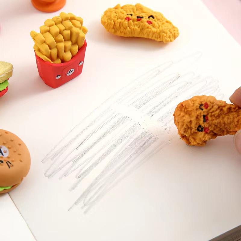 Fast Food Eraser Pack