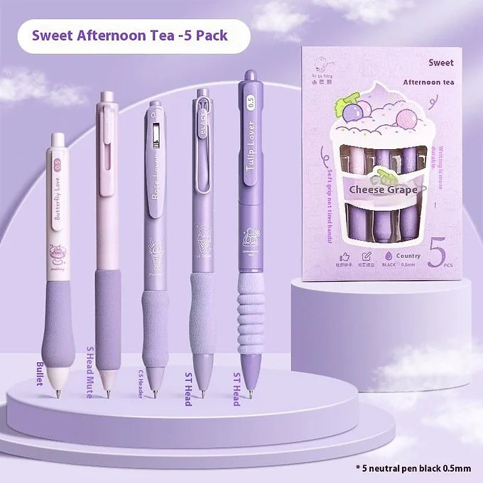 Lovely Grape Kawaii Pen Set