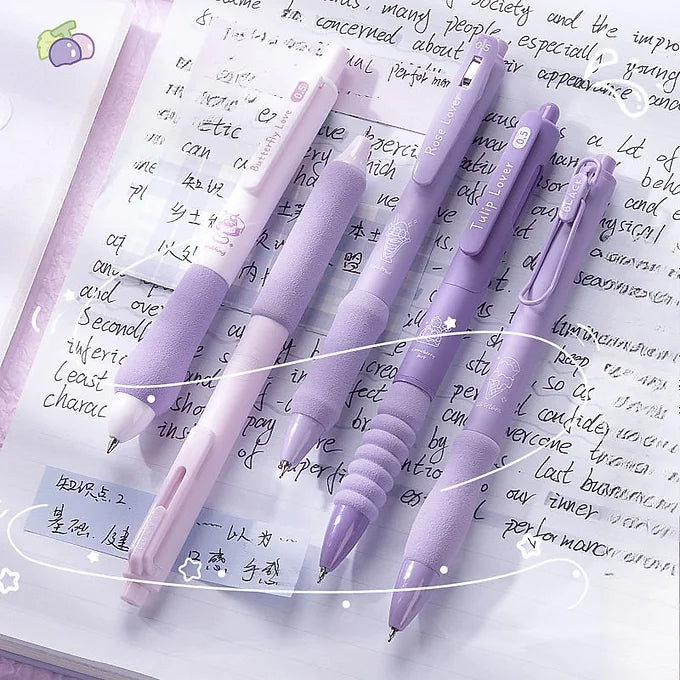 Lovely Grape Kawaii Pen Set