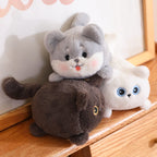 Wiggling tail soft toy keychain