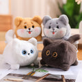 Wiggling tail soft toy keychain