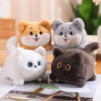 Wiggling tail soft toy keychain