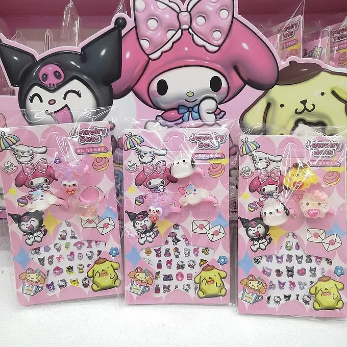 Kuromi and Capybara Bracelet Set
