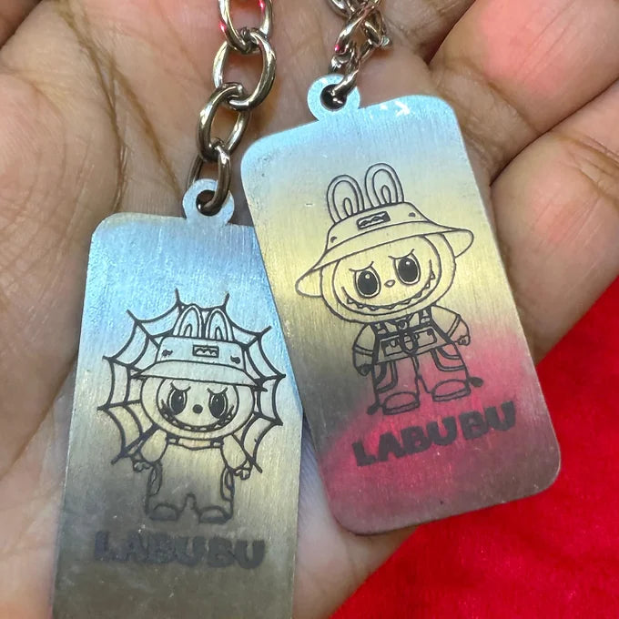 Metallic Labubu Keychain