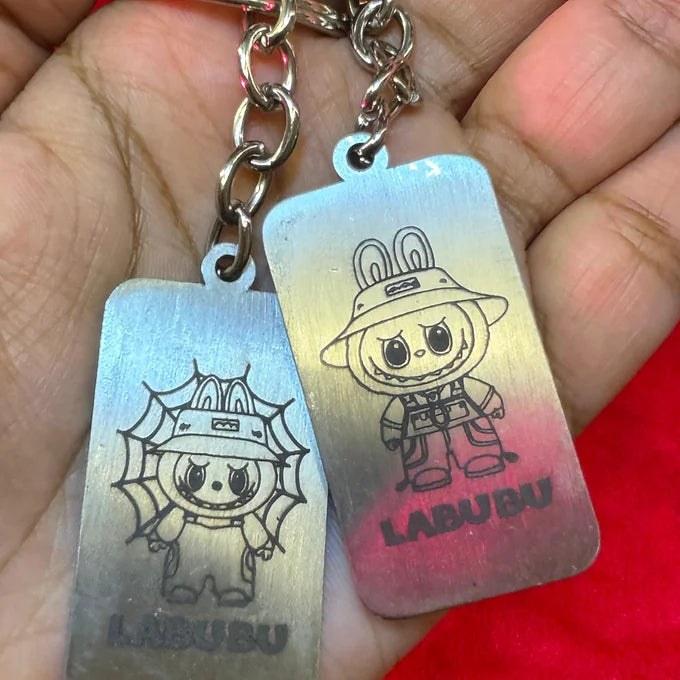 Metallic Labubu Keychain
