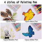 48 Color Neon Pen Set