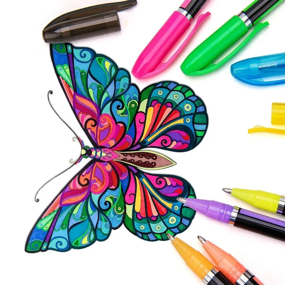48 Color Neon Pen Set
