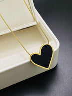 Black Heart Necklace