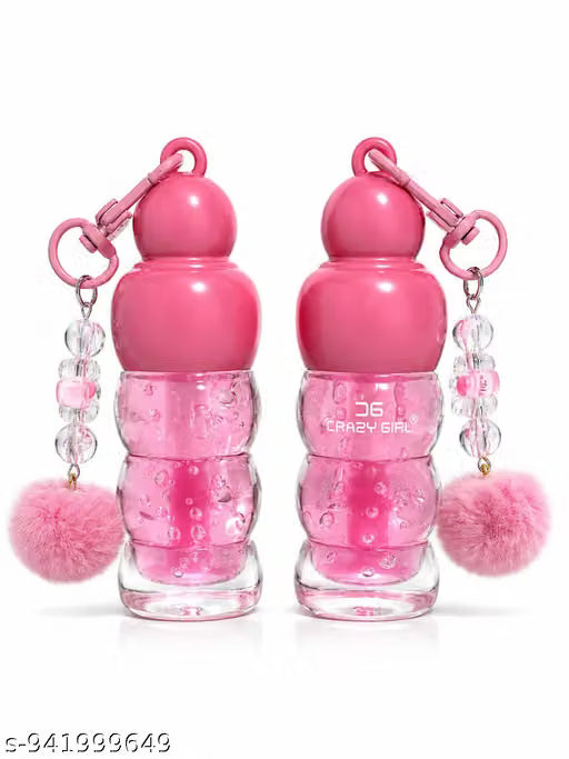 Lip Gloss With Pom Pom