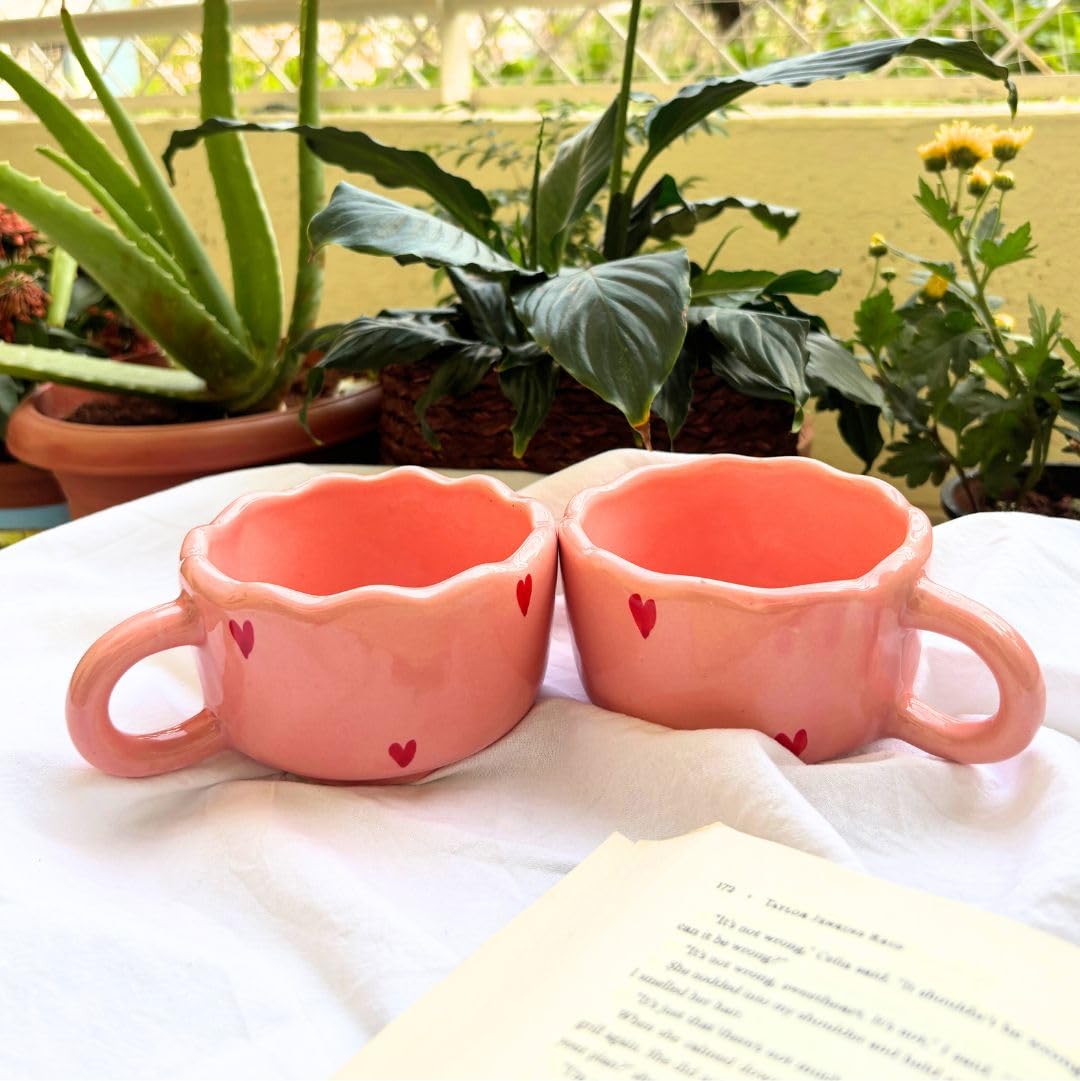 Pink Cappuccino Mugs