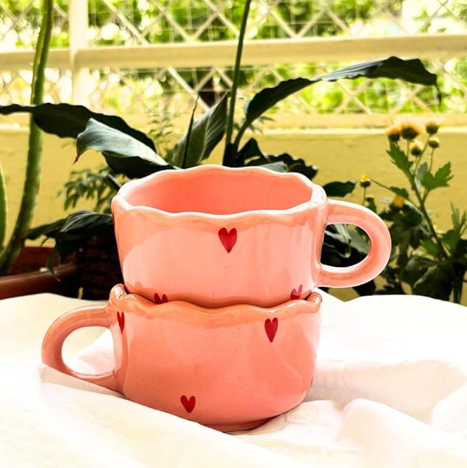 Pink Cappuccino Mugs