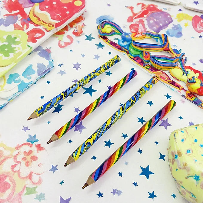 Rainbow Fun Pencil Set of 4