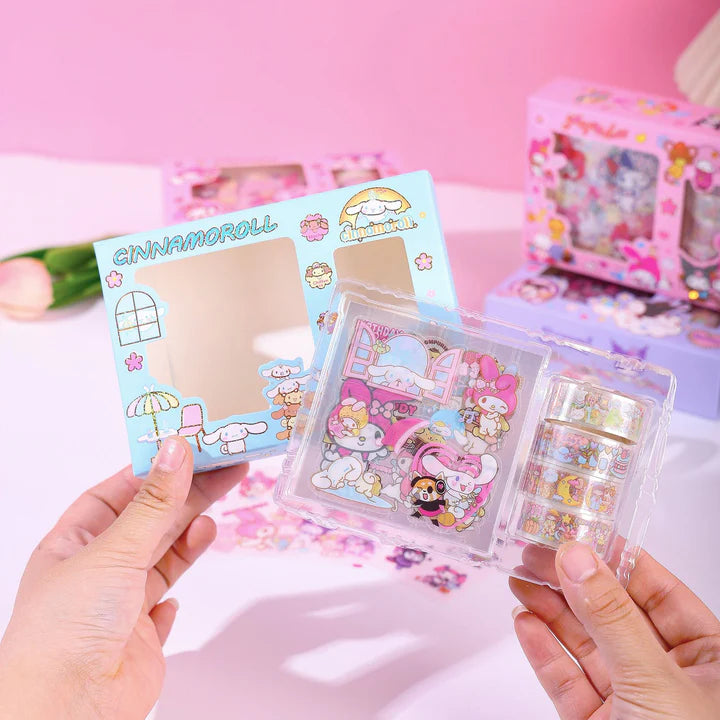 Kuromi Stickers & Washi Tape Set