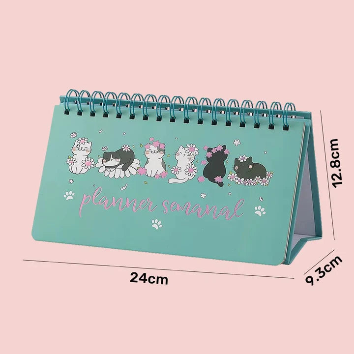 Cute Kitty Spiral Diary