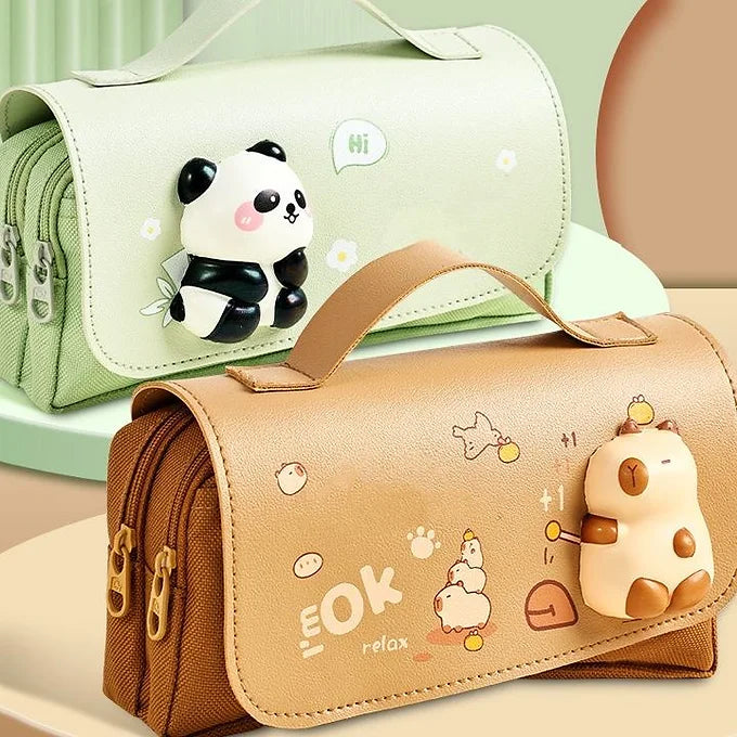 Kawaii Capybara Silicone Pouch