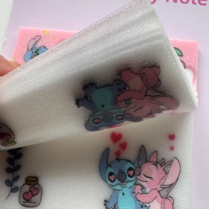 Glitter Transparent Sticky Note of Stitch