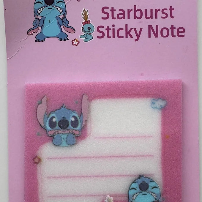 Glitter Transparent Sticky Note of Stitch