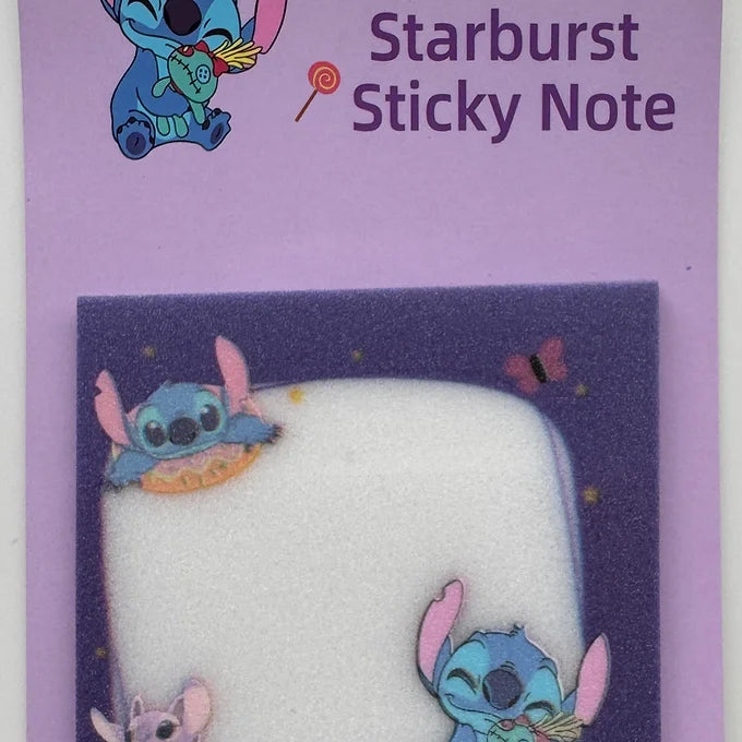 Glitter Transparent Sticky Note of Stitch
