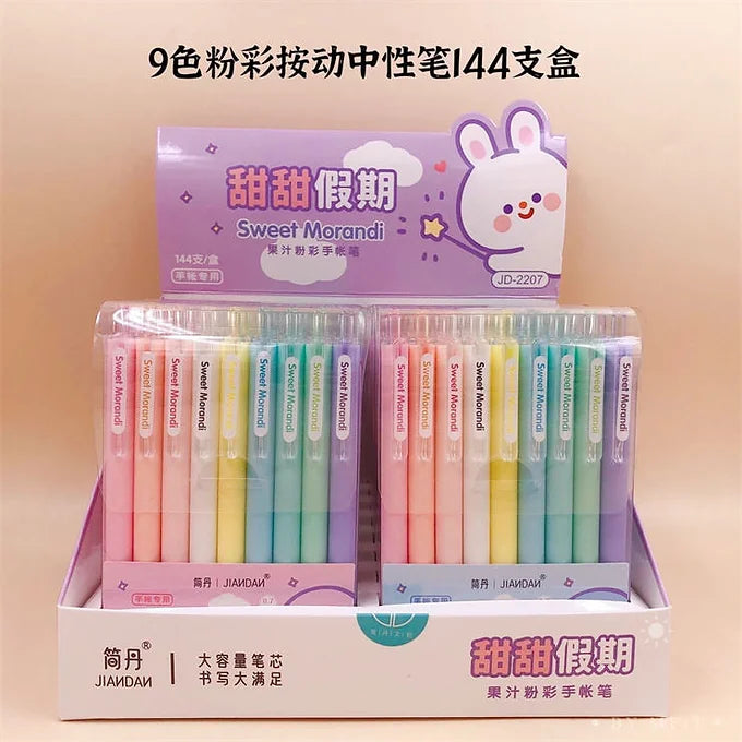 Sweet Morandi Pen Set Of 10